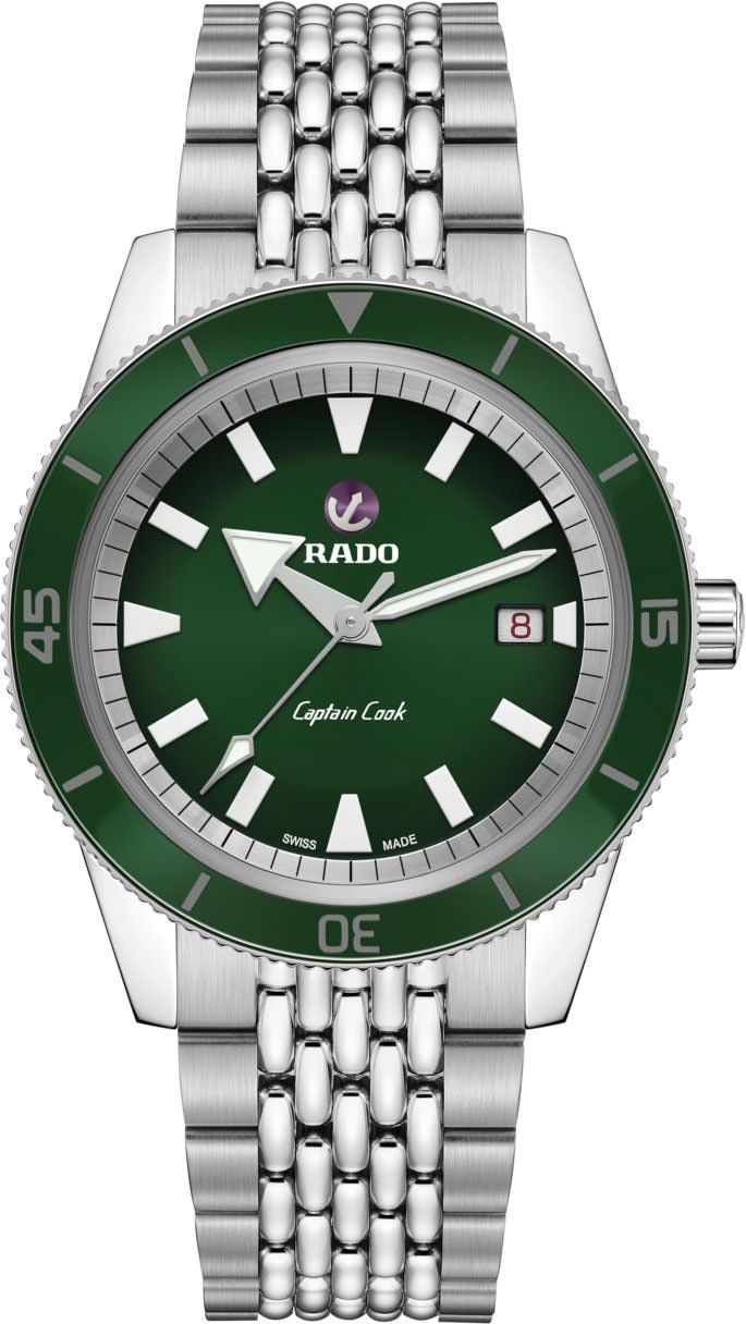 Rado Captain Cook  Green Dial 42 mm Automatic Watch For Men - 1