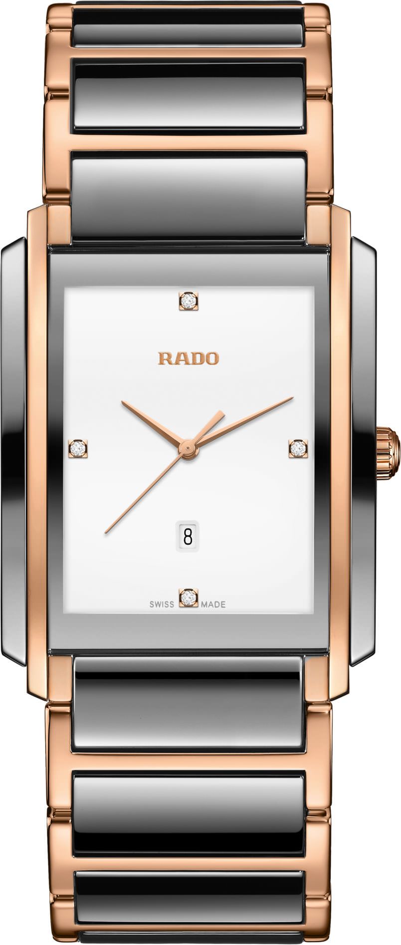 Rado Integral  White Dial 31 mm Quartz Watch For Unisex - 1