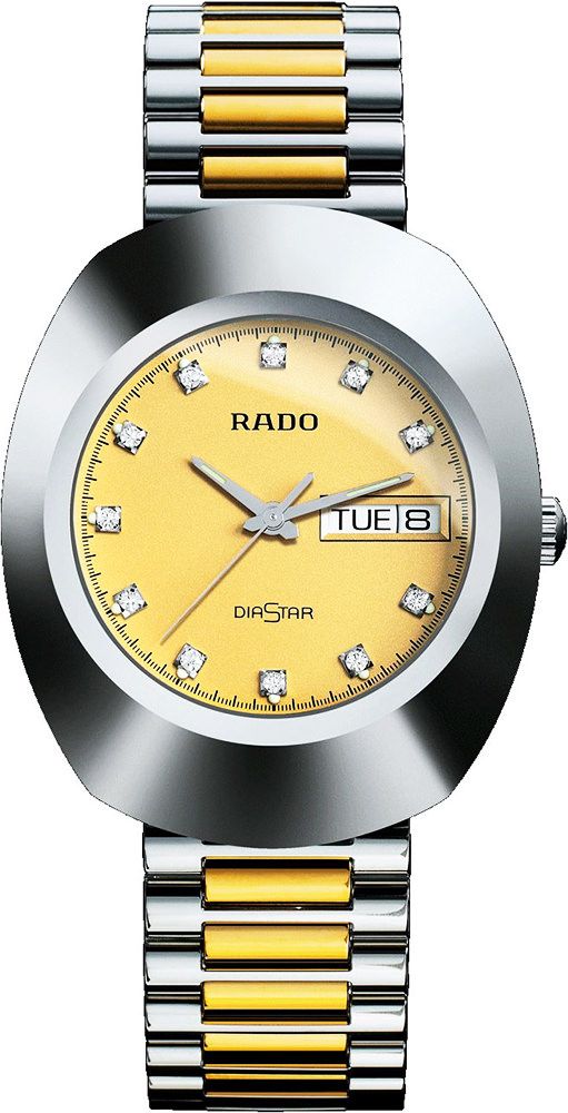 Rado DiaStar Original  Champagne Dial 35.1 mm Quartz Watch For Men - 1