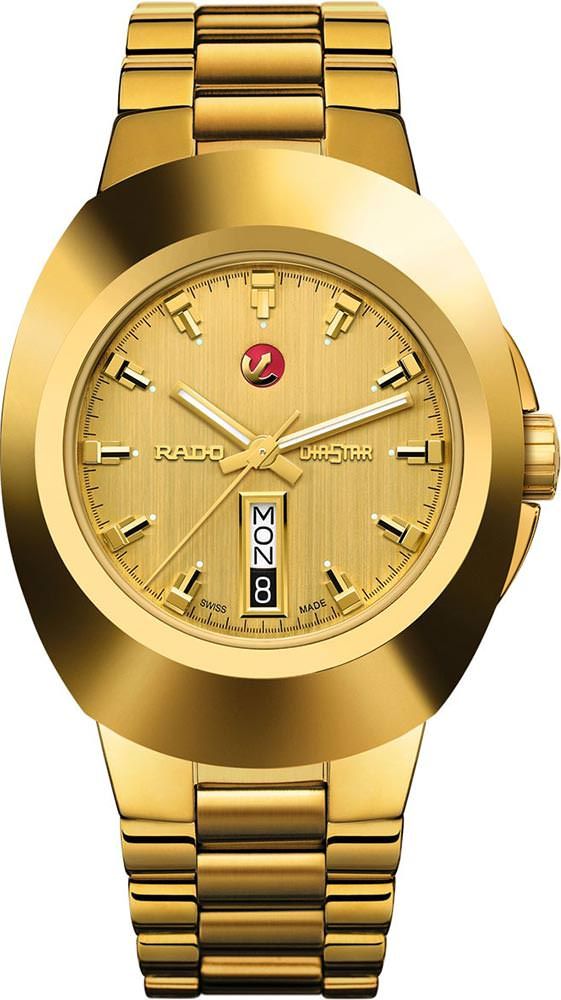 Rado DiaStar Original  Gold Dial 38.5 mm Automatic Watch For Men - 1