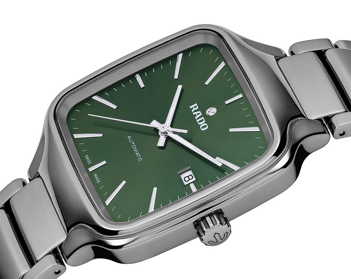 Rado True Square  Green Dial 38 mm Automatic Watch For Men - 6