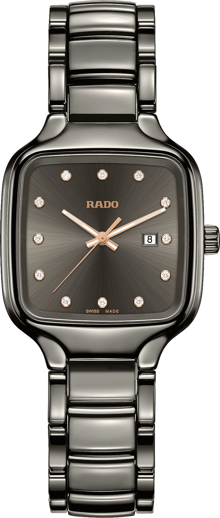 Rado True Square  Grey Dial 29 mm Quartz Watch For Women - 1