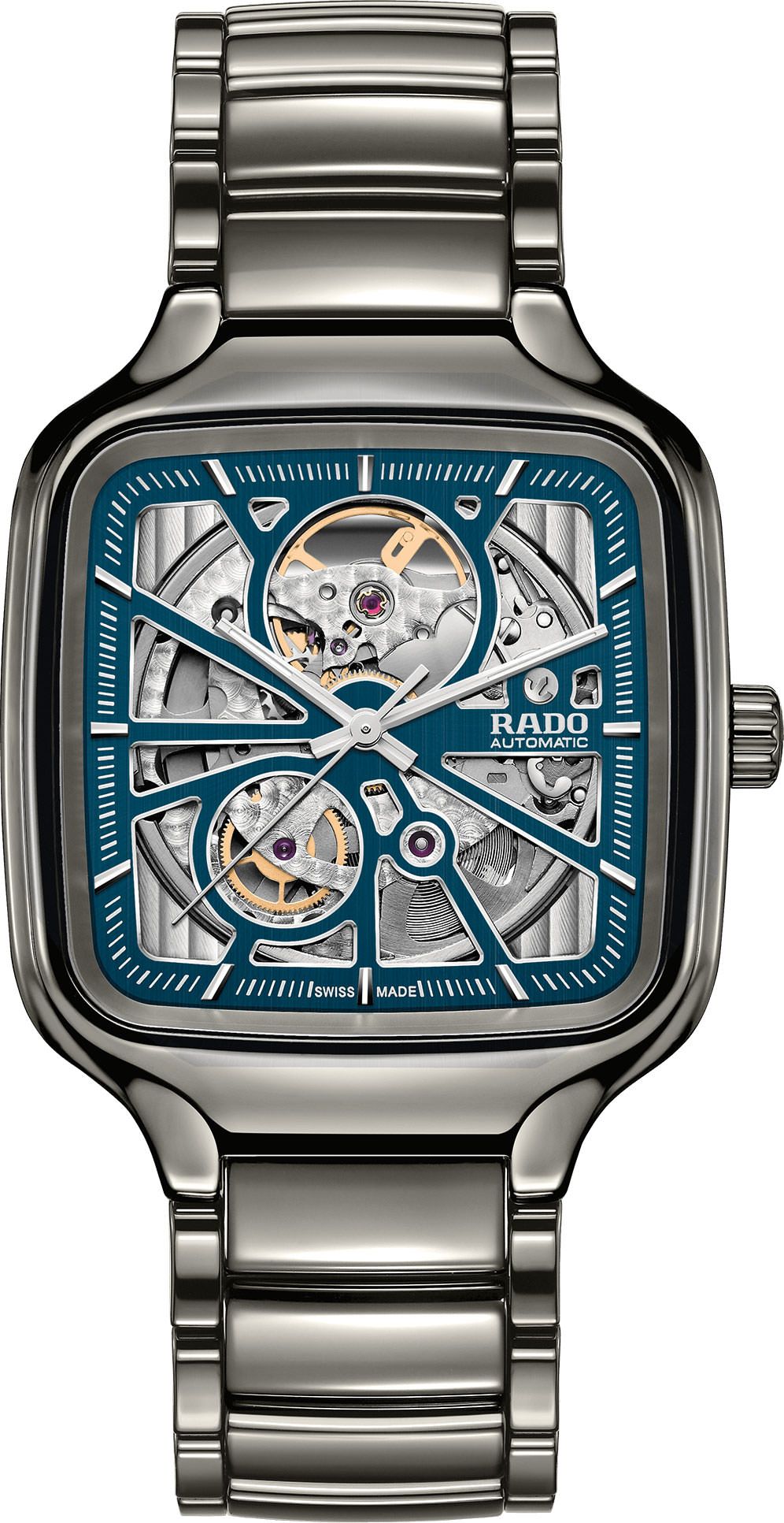 Rado True Square  Skeleton Dial 38 mm Automatic Watch For Men - 1