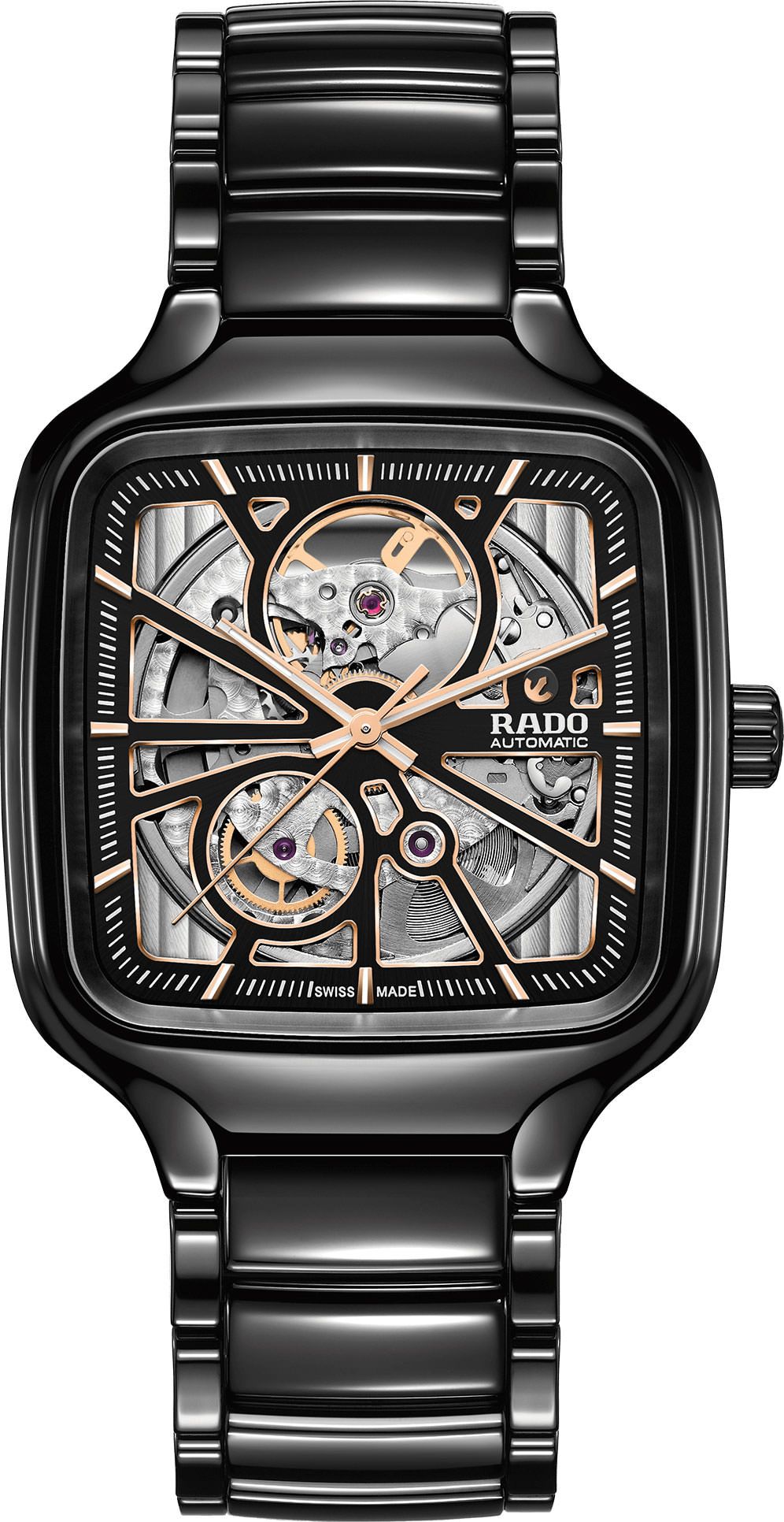 Rado True Square  Skeleton Dial 38 mm Automatic Watch For Men - 1