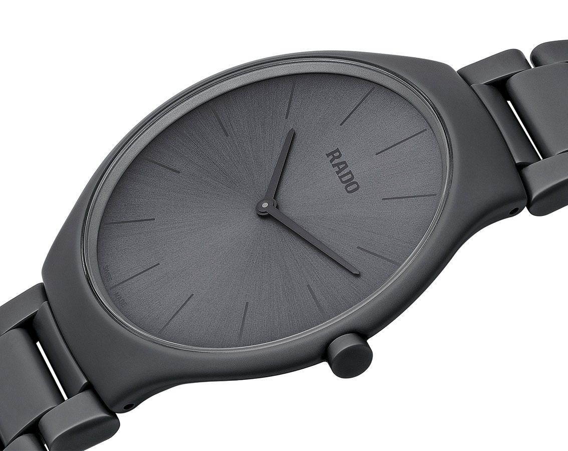 Rado True Thinline  Grey Dial 39 mm Quartz Watch For Unisex - 2