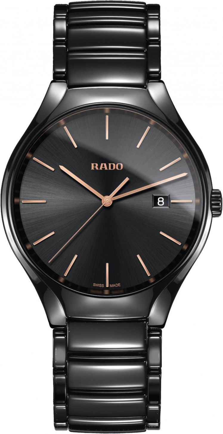 Rado True  Black Dial 40 mm Quartz Watch For Men - 1