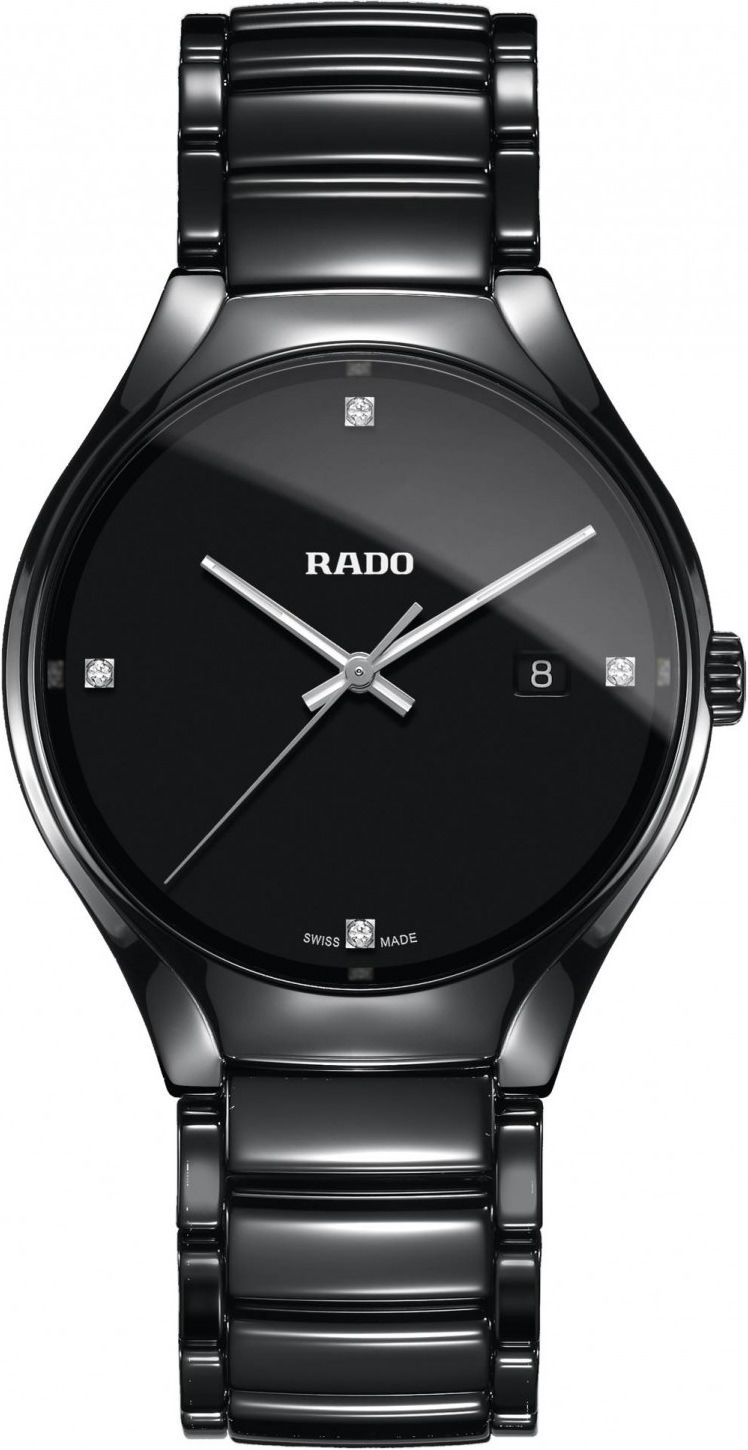 Rado True  Black Dial 40 mm Quartz Watch For Men - 1