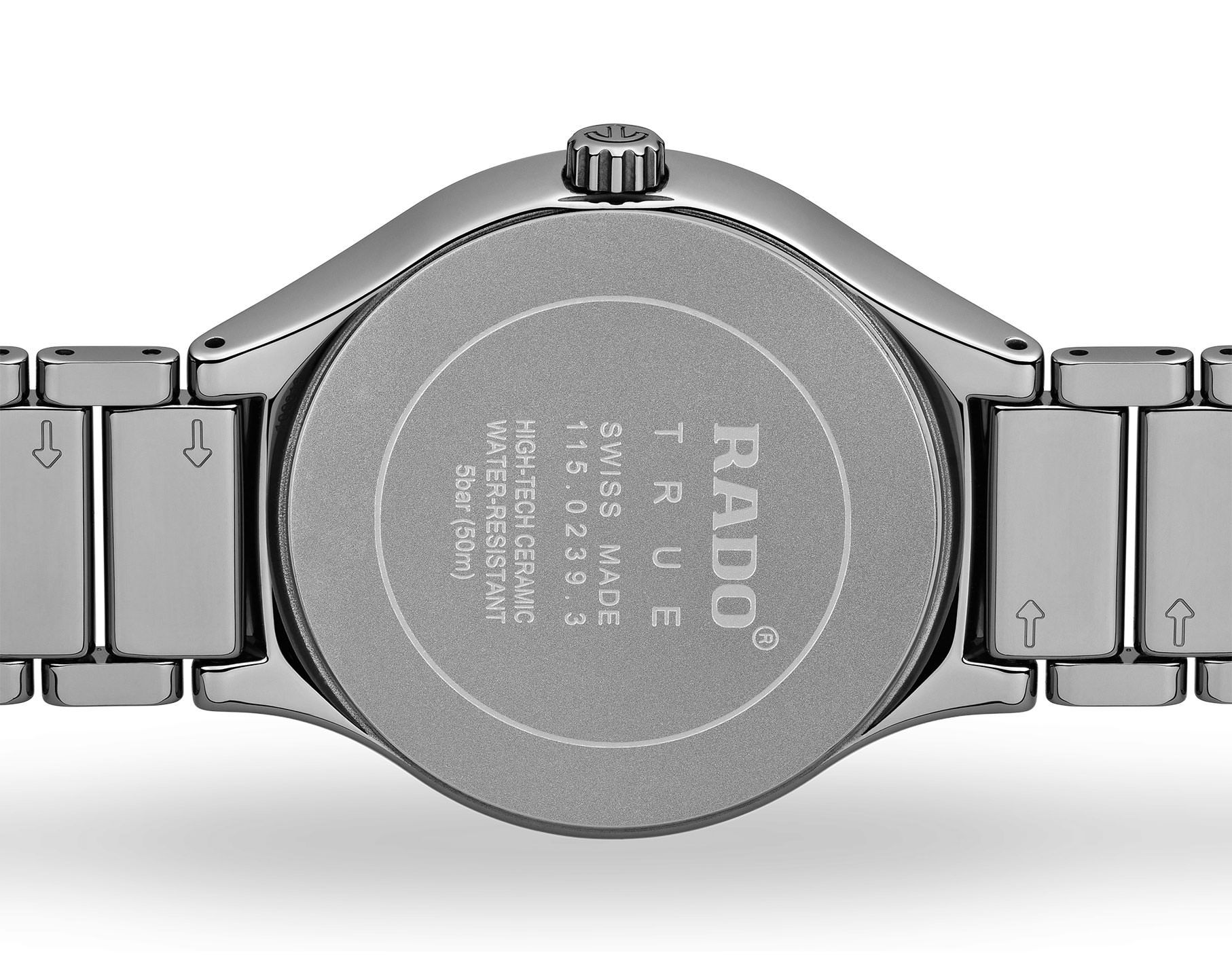 Rado True  Grey Dial 40 mm Quartz Watch For Men - 3