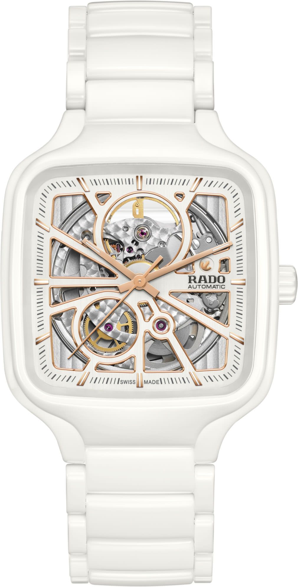 Rado True Square  Skeleton Dial 38 mm Automatic Watch For Unisex - 1