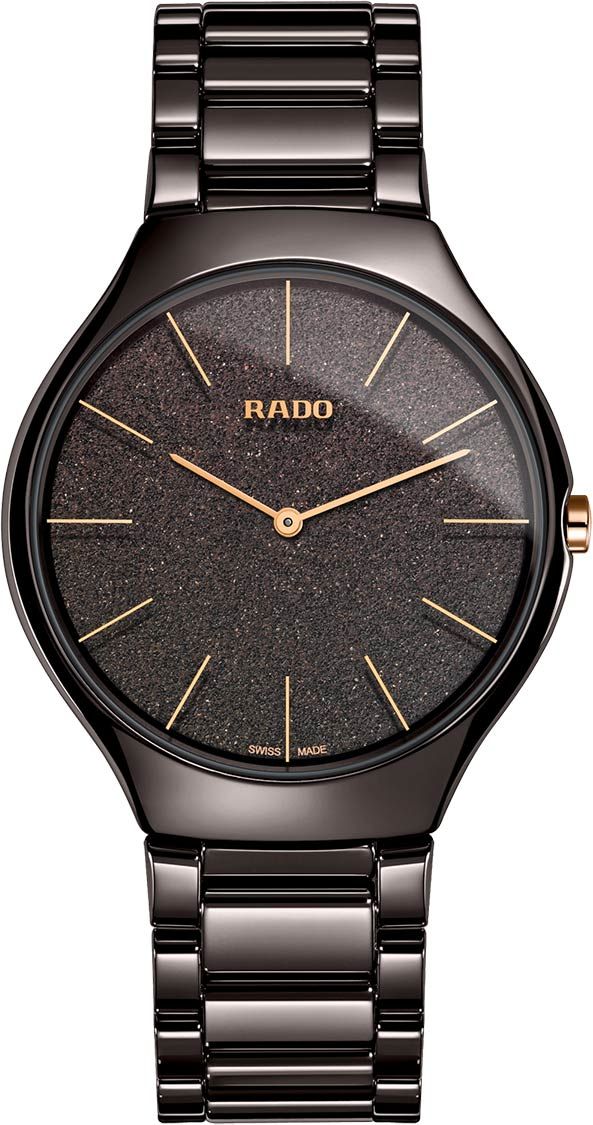 Rado True Thinline  Brown Dial 39 mm Quartz Watch For Men - 1