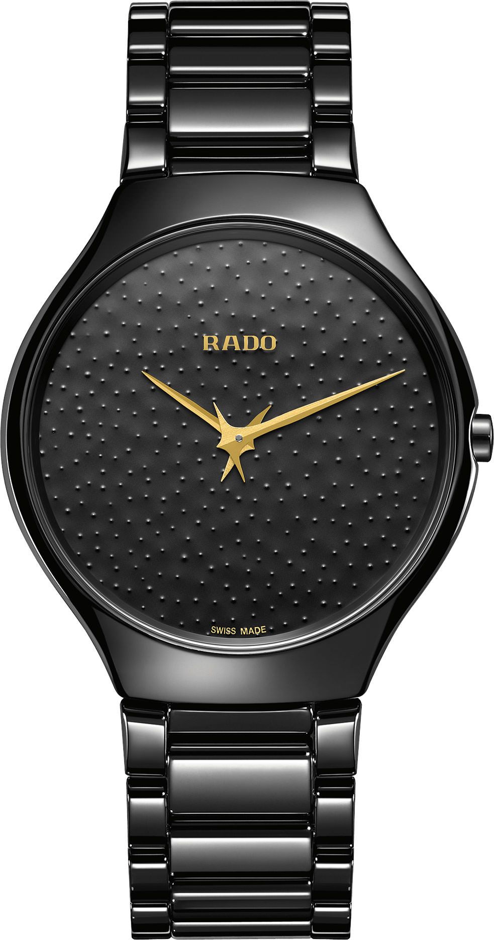 Rado True Thinline  Black Dial 39 mm Automatic Watch For Unisex - 1