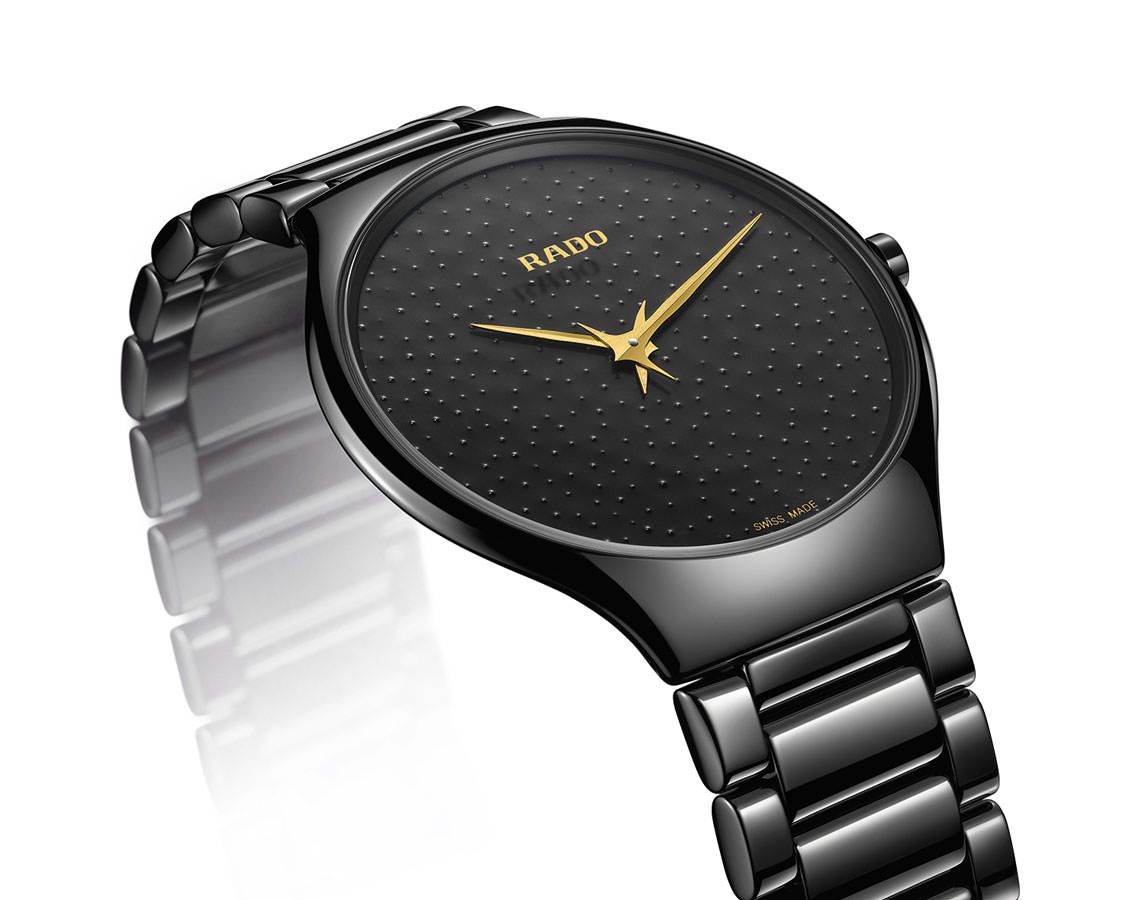 Rado True Thinline  Black Dial 39 mm Automatic Watch For Unisex - 3