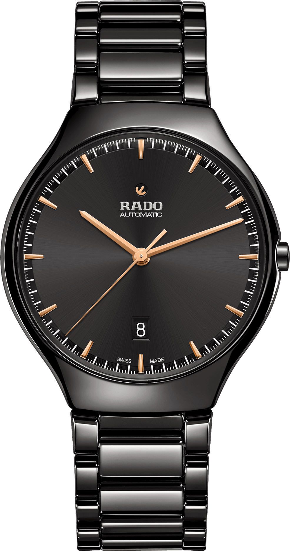 Rado True Thinline  Black Dial 40 mm Automatic Watch For Unisex - 1