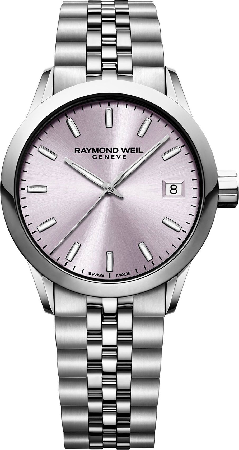 Raymond Weil Freelancer  Pink Dial 34 mm Quartz Watch For Women - 1