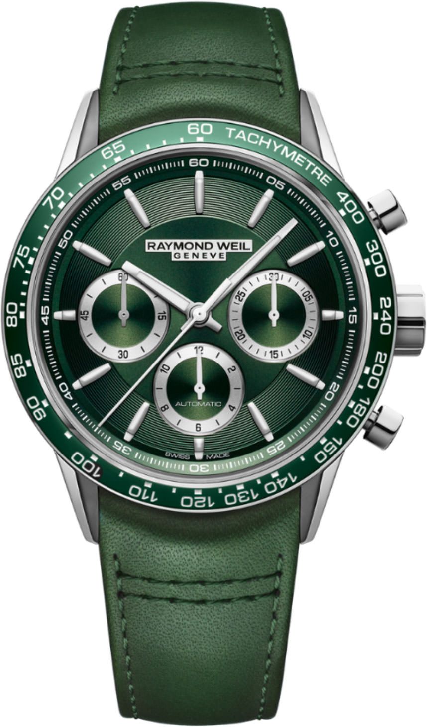 Raymond Weil Freelancer  Green Dial 43.5 mm Automatic Watch For Men - 1