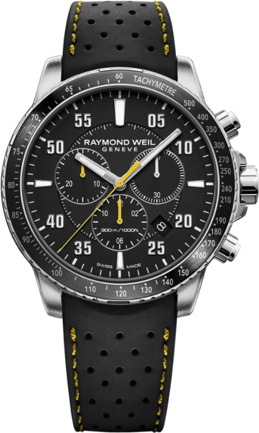 Raymond Weil Tango  Black Dial 43 mm Quartz Watch For Men - 1