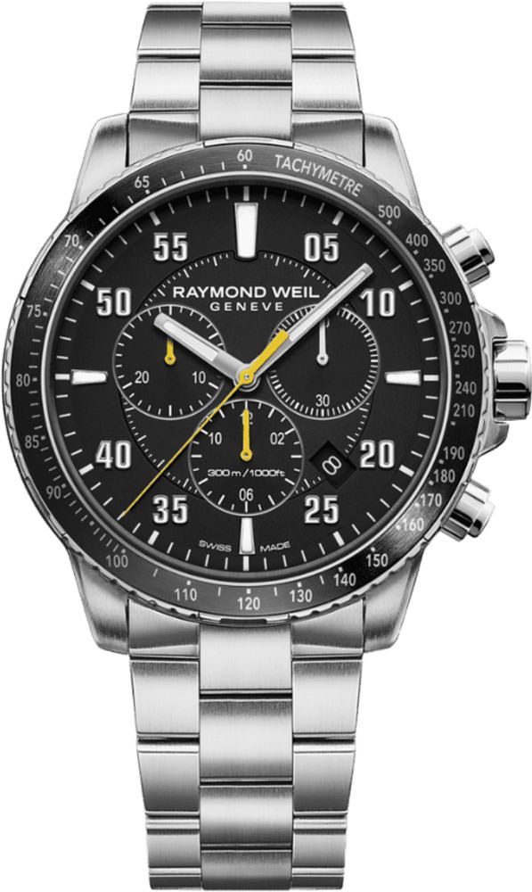 Raymond Weil Tango  Black Dial 43 mm Quartz Watch For Men - 1