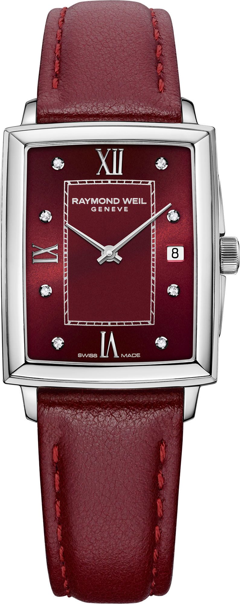 Raymond Weil Toccata  Red Dial 22.6 mm Quartz Watch For Women - 1