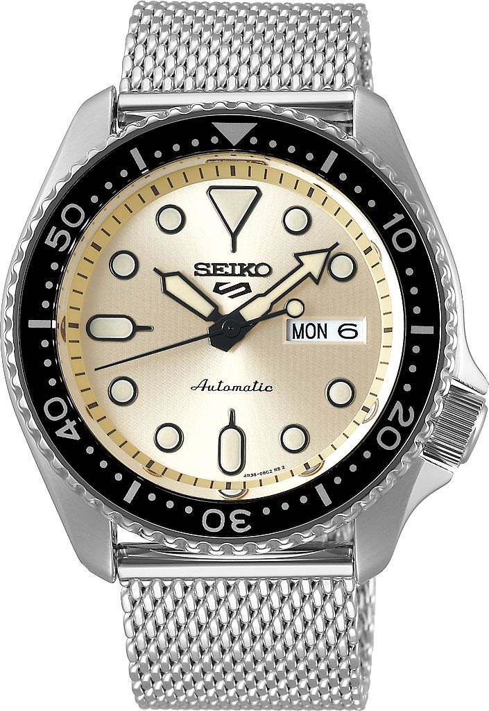 Seiko 5 Sports SKX Suits Style Cream Dial 42.5 mm Automatic Watch For Men - 1