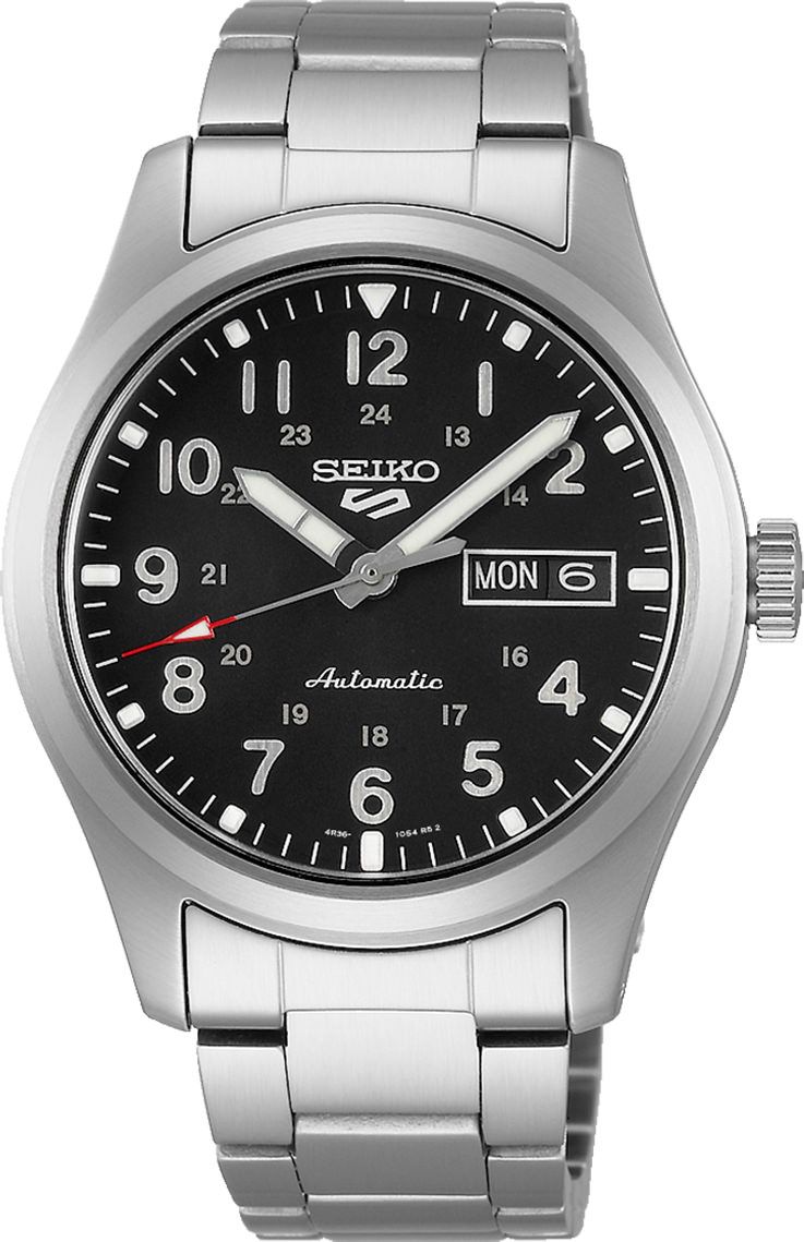 Seiko 5 Sports Field Sports Style Black Dial 39.4 mm Automatic Watch For Men - 1