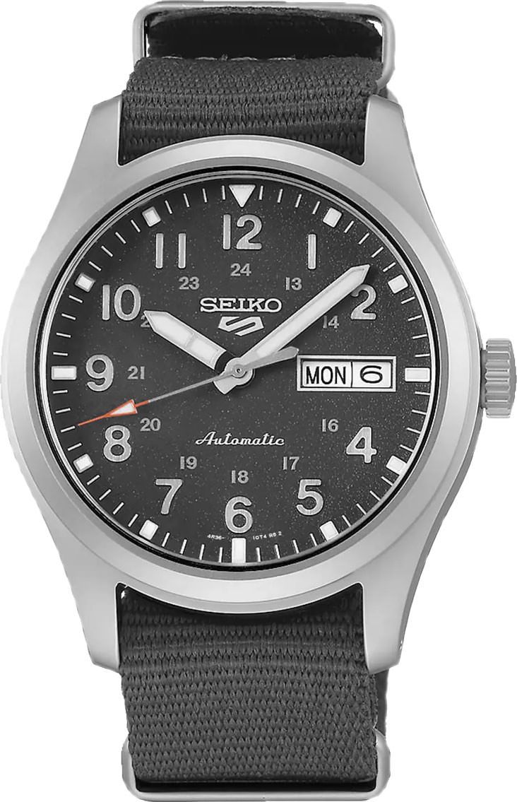 Seiko 5 Sports Field Sports Style Grey Dial 39.4 mm Automatic Watch For Men - 1