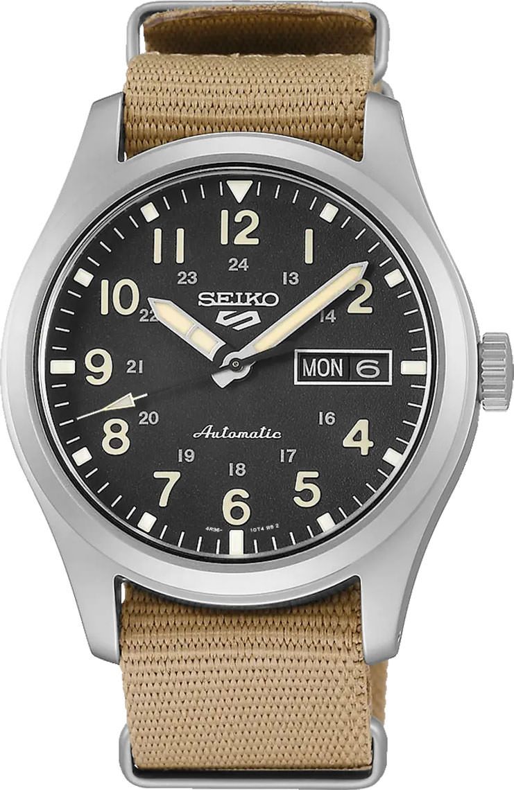 Seiko 5 Sports Field Sports Style Black Dial 39.4 mm Automatic Watch For Men - 1