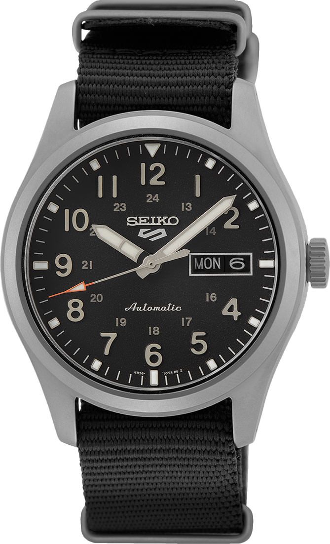 Seiko 5 Sports Field Sports Style Black Dial 39.4 mm Automatic Watch For Men - 1