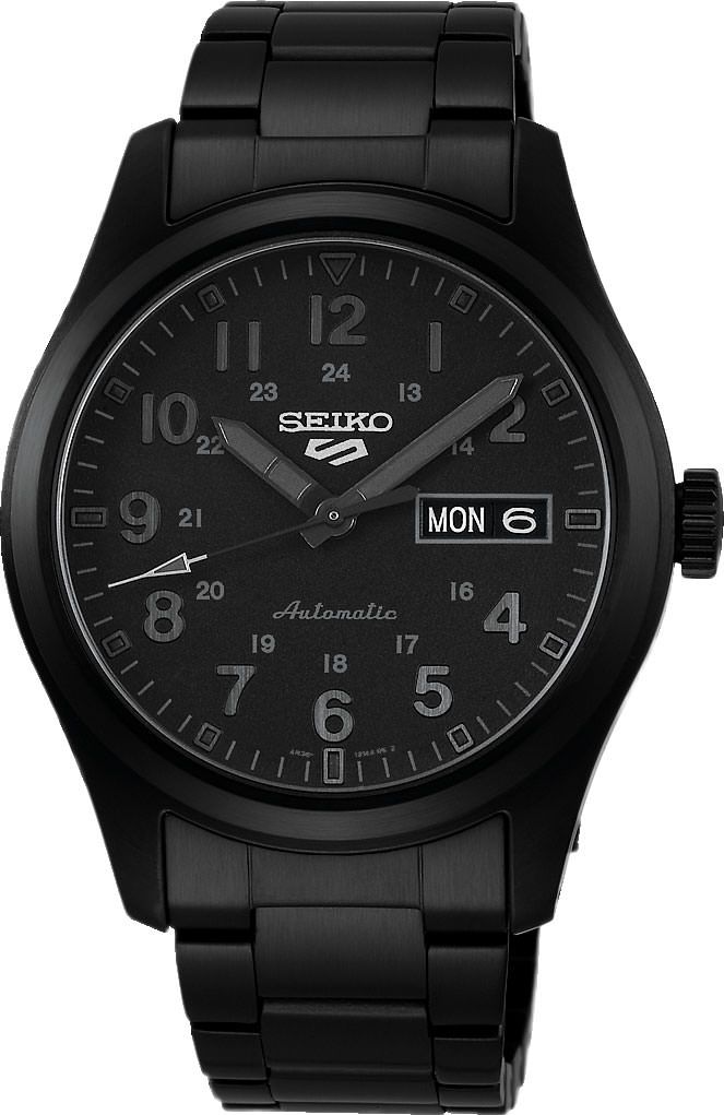 Seiko 5 Sports Field Street Style Black Dial 39.4 mm Automatic Watch For Men - 1