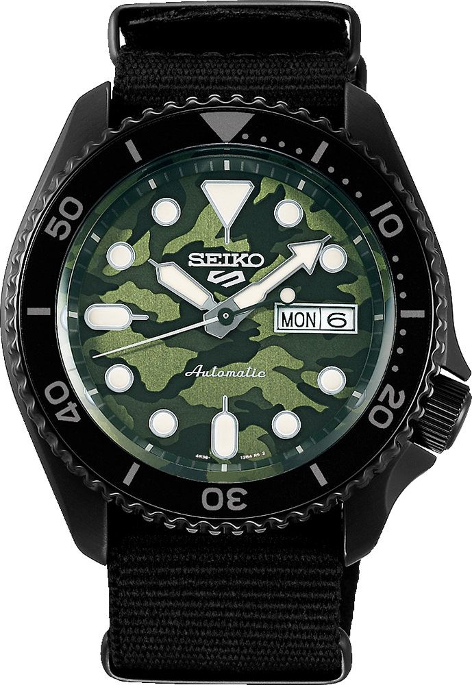 Seiko 5 Sports SKX Street Style Green Dial 42.5 mm Automatic Watch For Men - 1