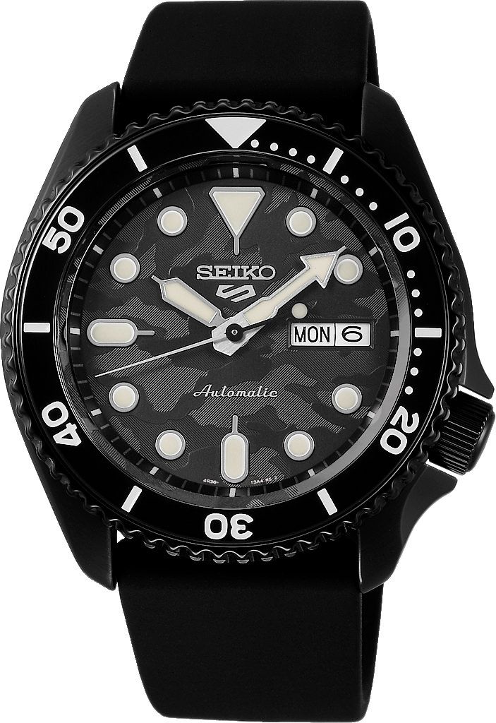 Seiko 5 Sports SKX Street Style Black & Grey Dial 42.5 mm Automatic Watch For Men - 1