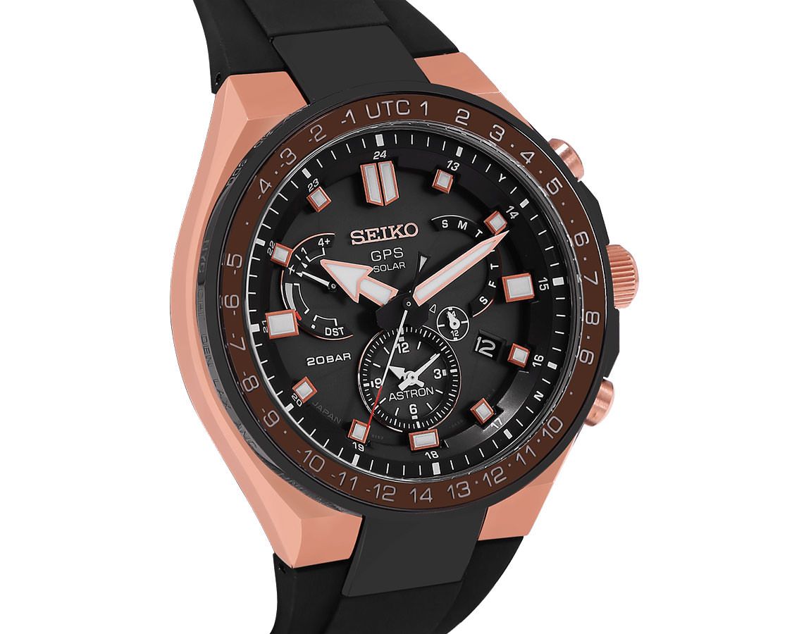 Seiko Astron  Black Dial 46.7 mm Quartz Watch For Men - 5