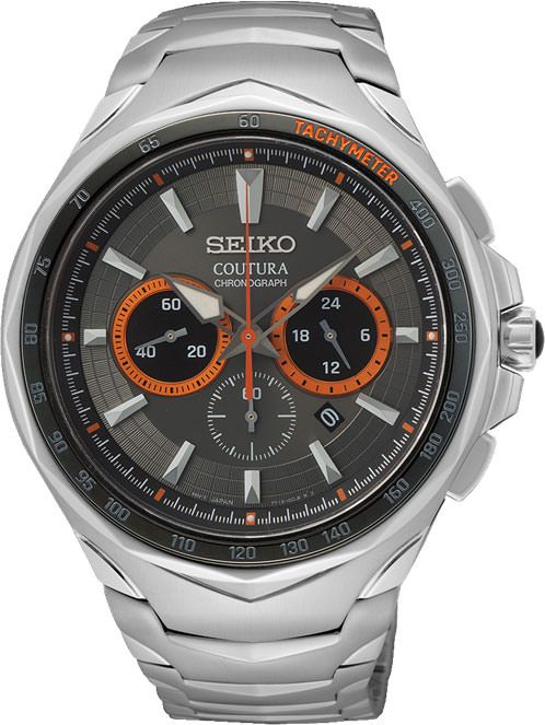 Seiko Coutura  Grey Dial 45.6 mm Quartz Watch For Men - 1