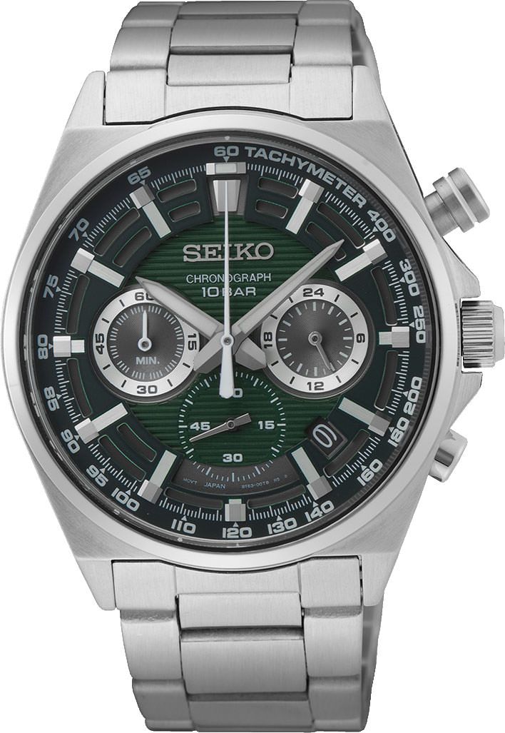 Seiko Dress  Green Dial 41 mm Quartz Watch For Men - 1