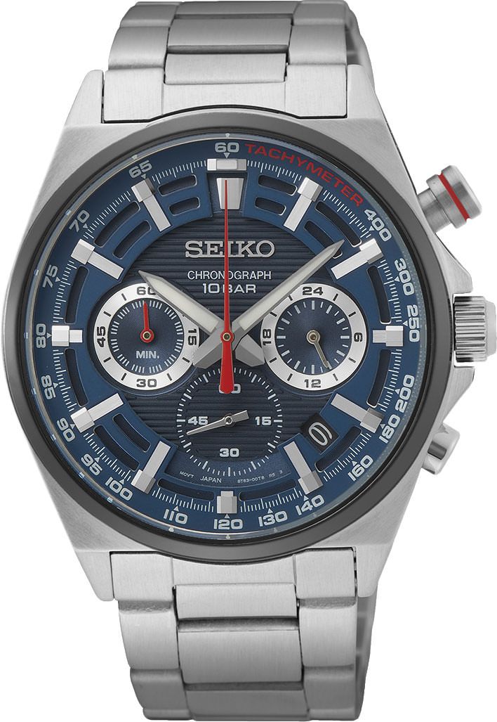 Seiko Dress  Blue Dial 41 mm Quartz Watch For Men - 1