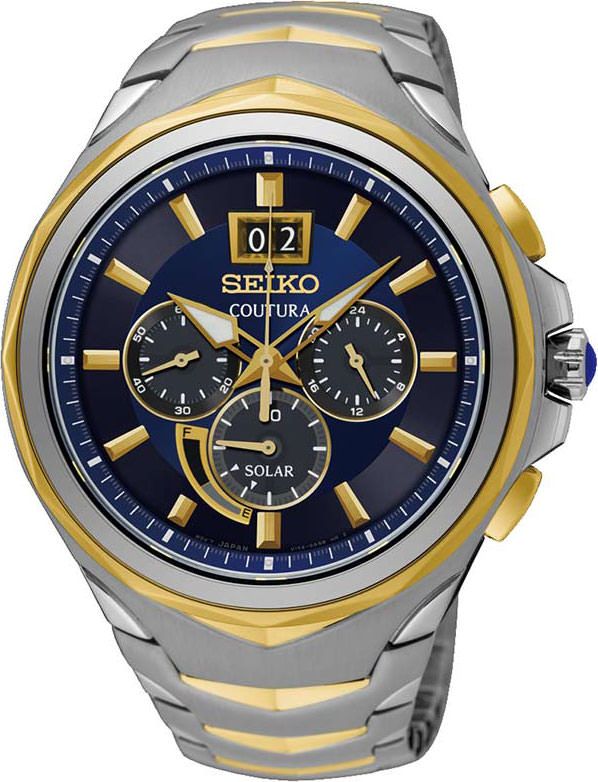 Seiko Coutura  Blue Dial 45.5 mm Quartz Watch For Men - 1