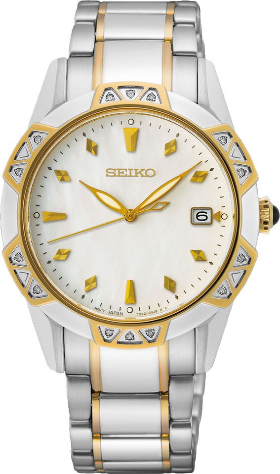 Seiko Dress  White Dial 33.2 mm Quartz Watch For Women - 1