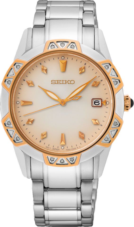 Seiko Dress  White Dial 33.2 mm Quartz Watch For Women - 1