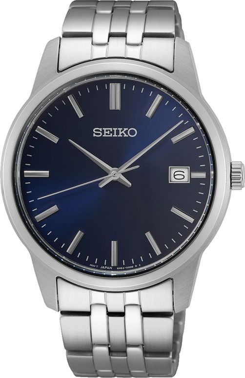 Seiko Dress  Blue Dial 40 mm Quartz Watch For Men - 1