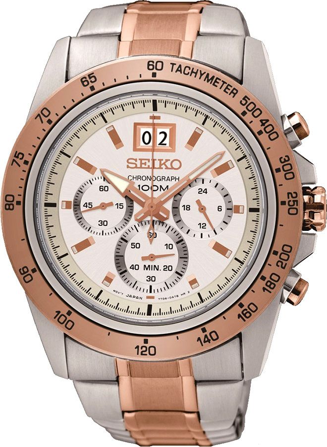 Seiko Lord  White Dial 43.3 mm Quartz Watch For Men - 1