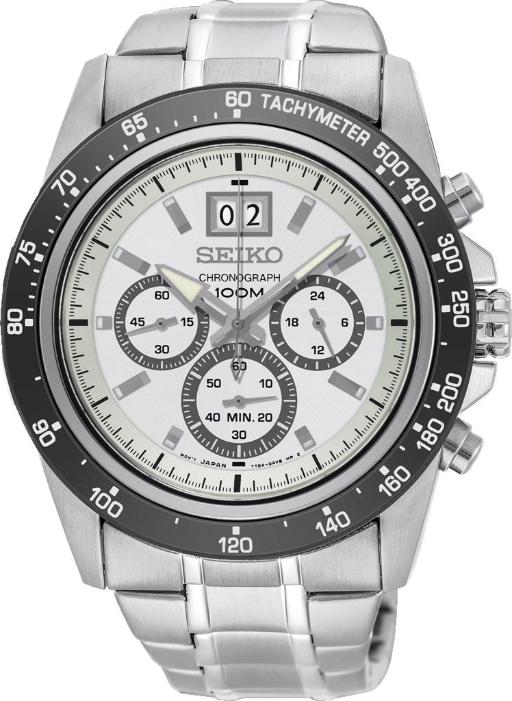 Seiko Lord  White Dial 43.3 mm Quartz Watch For Men - 1