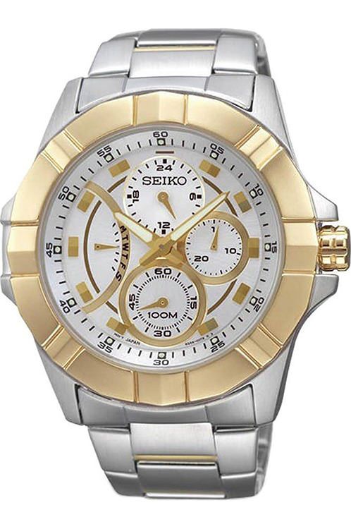 Seiko Lord  White Dial 44 mm Quartz Watch For Men - 1