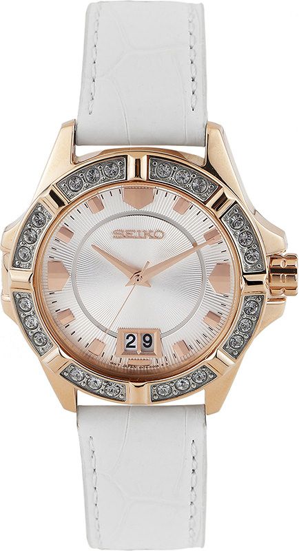 Seiko Lord  White Dial 37 mm Quartz Watch For Women - 1