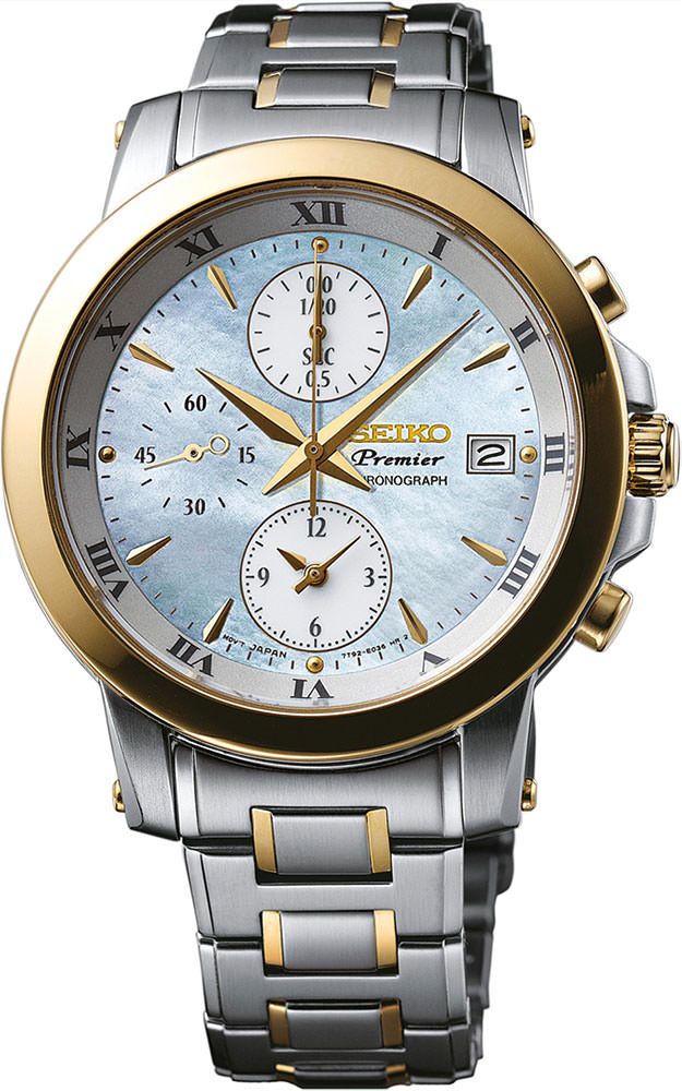 Seiko Premier Quartz MOP Dial 37.2 mm Quartz Watch For Women - 1