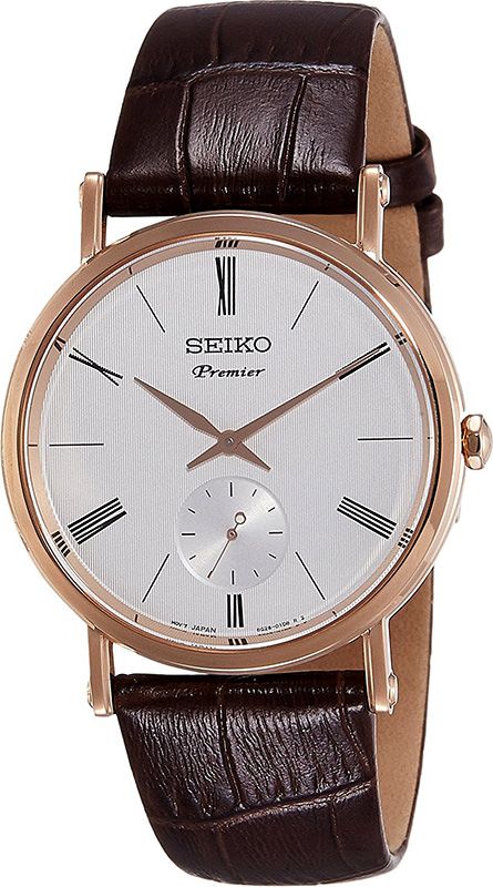 Seiko Premier Quartz Silver Dial 38.2 mm Quartz Watch For Men - 1