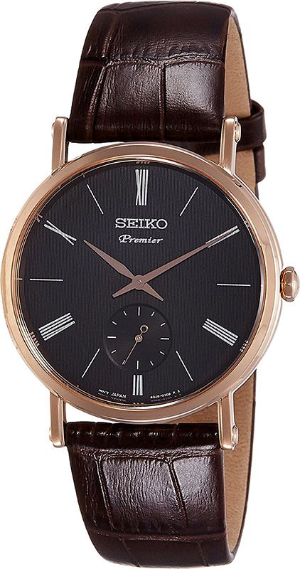 Seiko Premier Quartz Black Dial 38 mm Quartz Watch For Men - 1