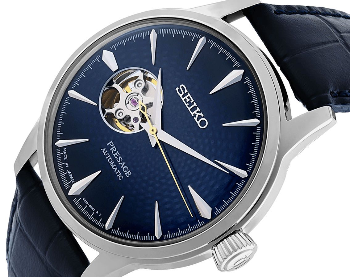 Seiko Presage Basic Line Blue Dial 40.5 mm Automatic Watch For Men - 3