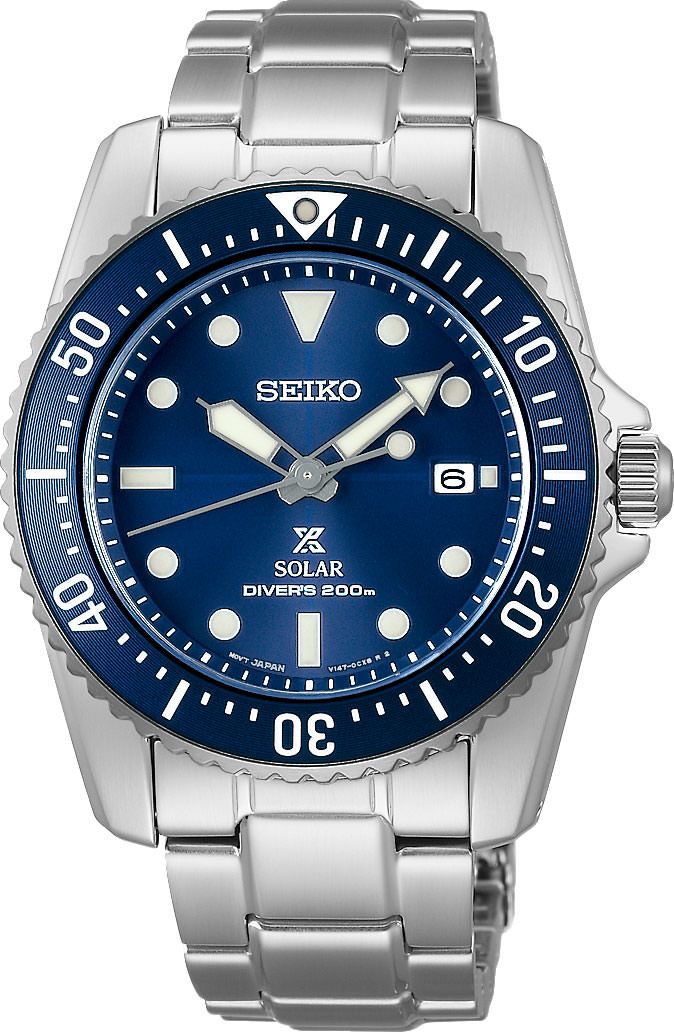 Seiko Prospex Sea Blue Dial 38.5 mm Quartz Watch For Men - 1