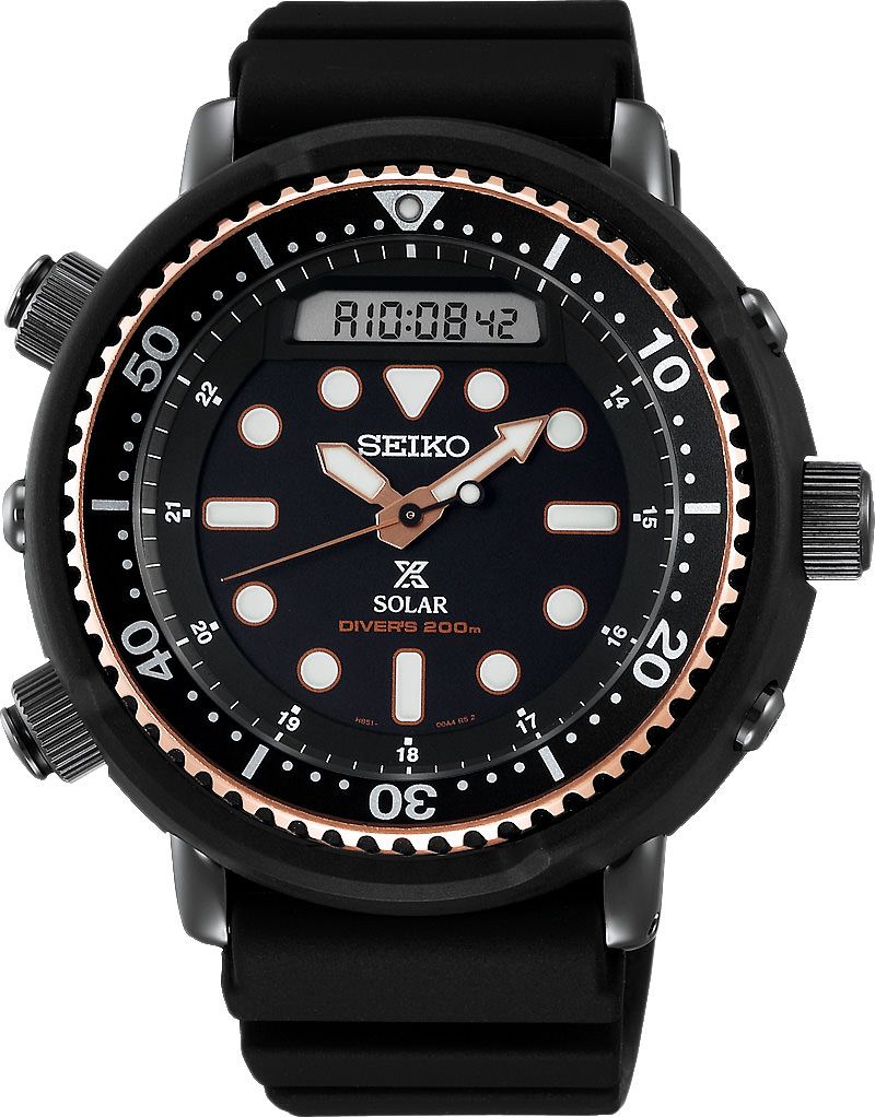 Seiko Prospex Sea Black Dial 47.8 mm Solar Powered Watch For Men - 1