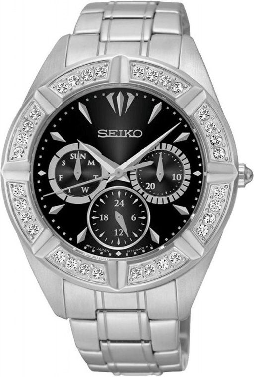 Seiko Lord  Black Dial 38 mm Quartz Watch For Women - 1