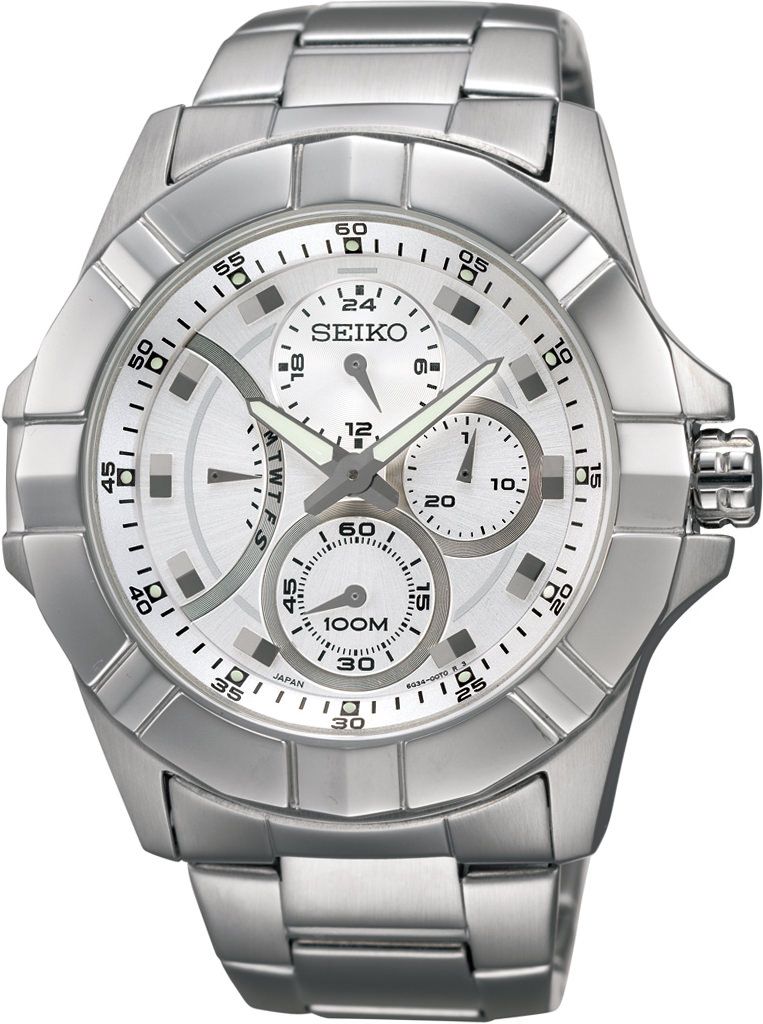 Seiko Lord  White Dial 44 mm Quartz Watch For Men - 1